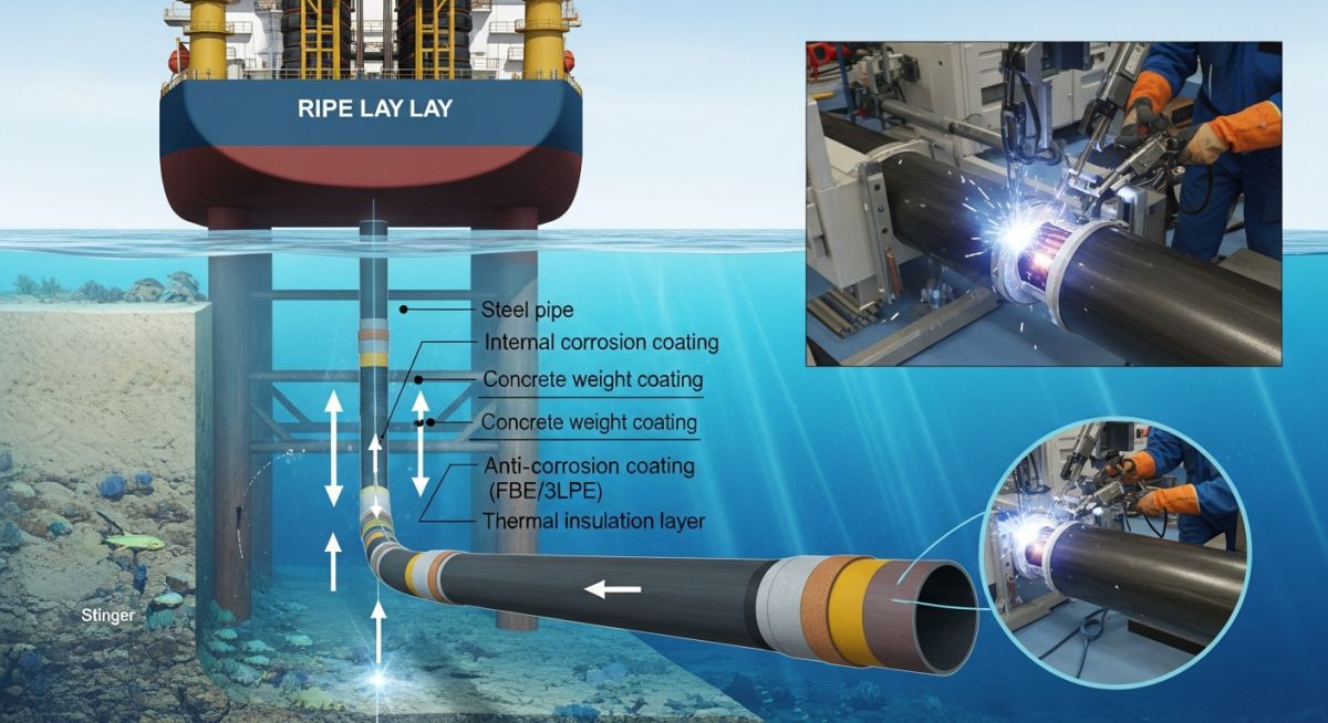 Application of API 5L Pipe X70 grade in offshore subsea pipeline project