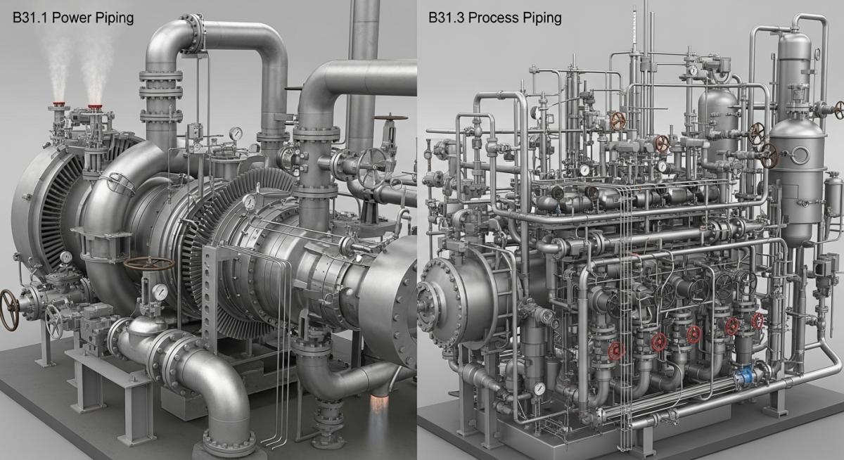 ASME B31.1 vs B31.3 Engineering Standards Comparison 2026