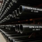 Inventory of ASTM A106 Grade B seamless carbon steel pipes for high-temperature service.
