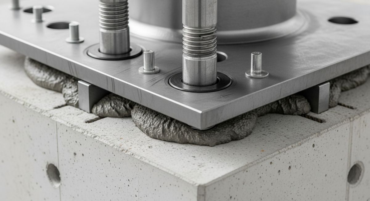 Case study application of heavy-duty swedge types of anchor bolts in power plants