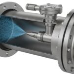 Industrial Chemical Injection Quill assembly mounted on a process pipeline for corrosion inhibition.