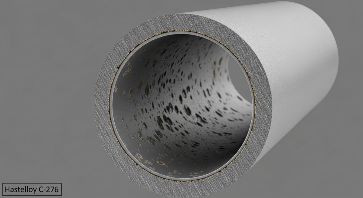 Case study visual of Hastelloy Material heat exchanger tubes in sour gas service
