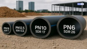HDPE pipe pressure ratings and PN markings for industrial water systems 2026