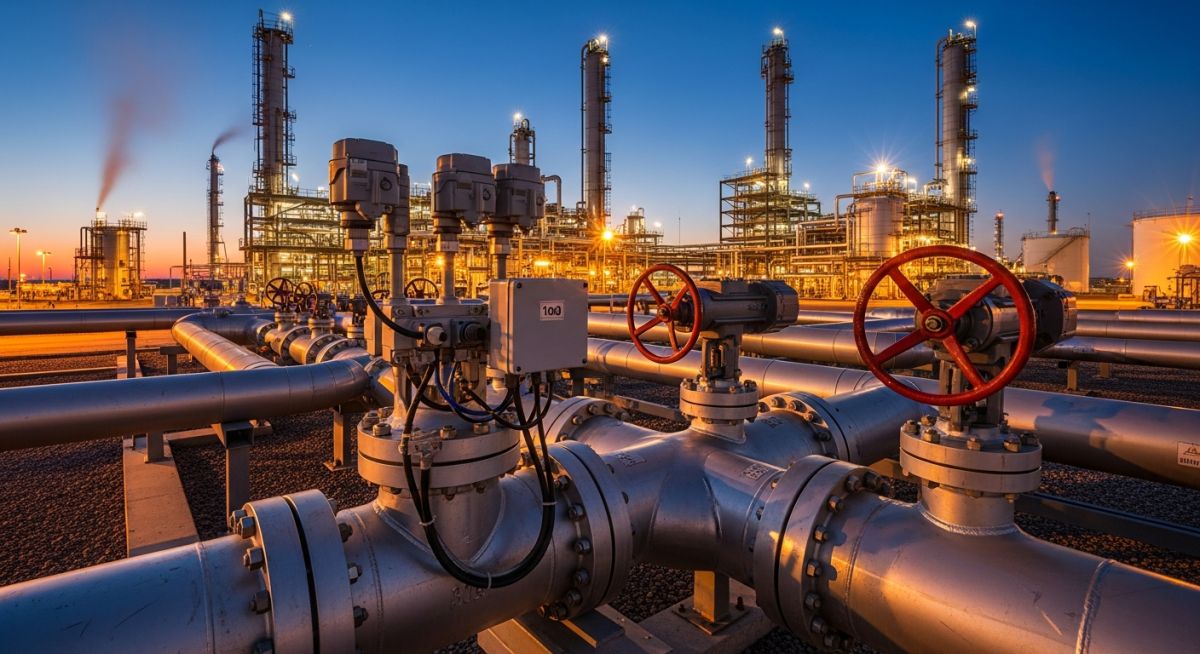 High Integrity Pressure Protection System (HIPPS) installed on a high-pressure gas manifold.