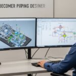 Professional Piping Designer working on 3D Plant Model using SP3D software for an EPC project.