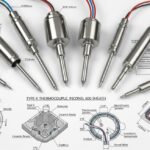 Industrial Thermocouples used for precise temperature measurement in engineering.