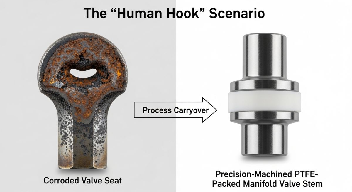 Engineering failure analysis of a Manifold Valve seat leak