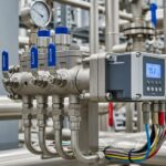 High-pressure 5-way Manifold Valve assembly in a process plant.