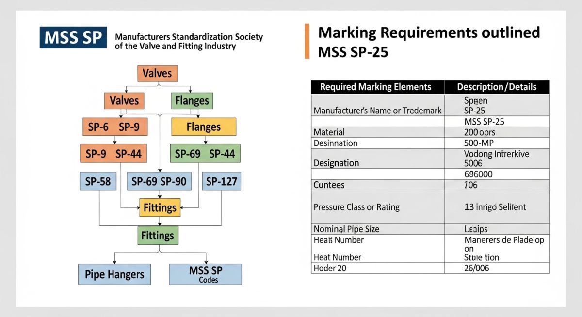 Technical hierarchy and classification chart of MSS Standards in Piping