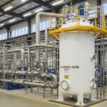 Modern industrial Nitrogen Storage Tank for high-volume gas supply.