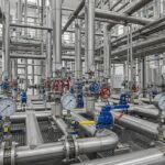 Industrial manifold system requiring precise Piping Pressure Drop Calculation.