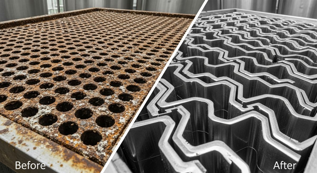 Process Engineering case study showing distillation column optimization and fouling removal