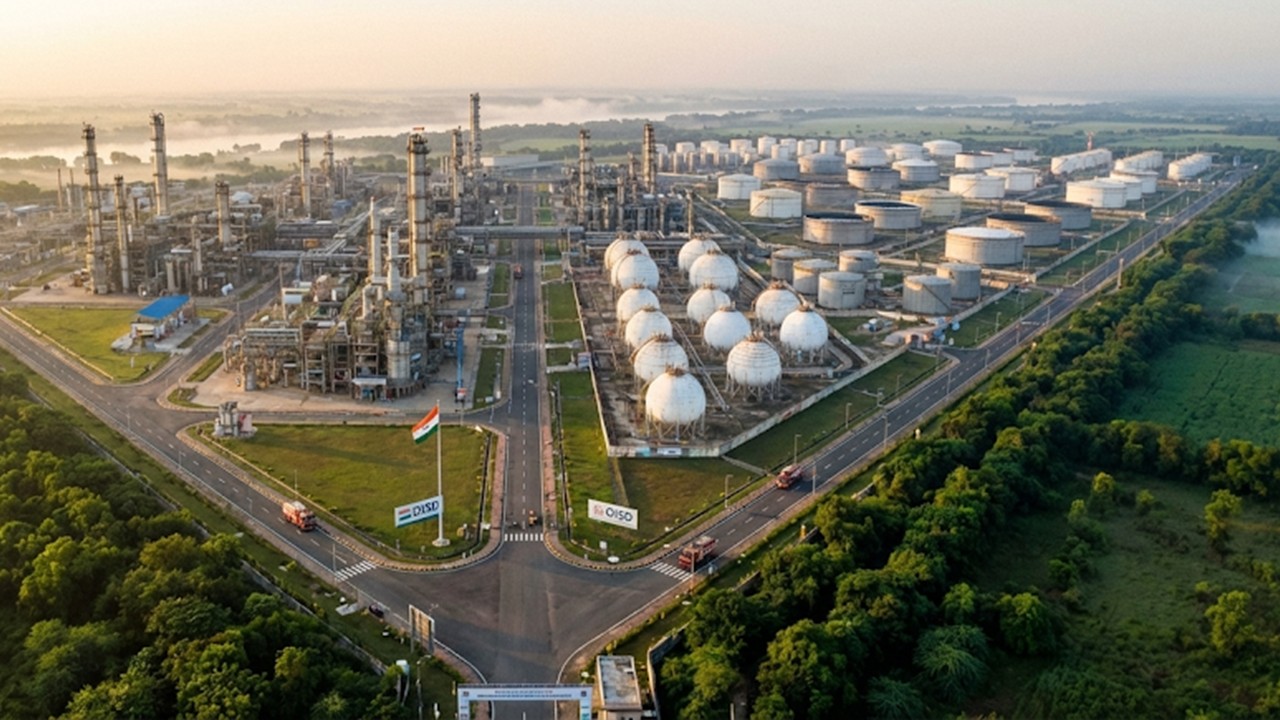 Refinery Safety Distances OISD 118 layout showing process unit inter-distance norms and green belt requirements for hazard segregation.