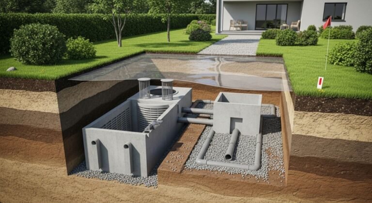 Septic Tank Rendering Ultimate Guide to Septic Tank Systems: Design, Working & Maintenance ...