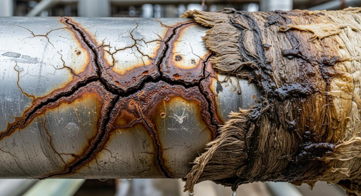 Engineer performing CUI inspection non-destructive testing (PEC)