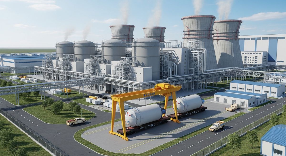 Advanced Small Modular Reactors (SMRs) nuclear power plant facility layout 2026.