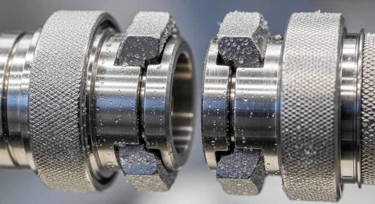 High-precision bayonet coupling used in Vacuum Insulated Piping Systems for LNG bunkering operations