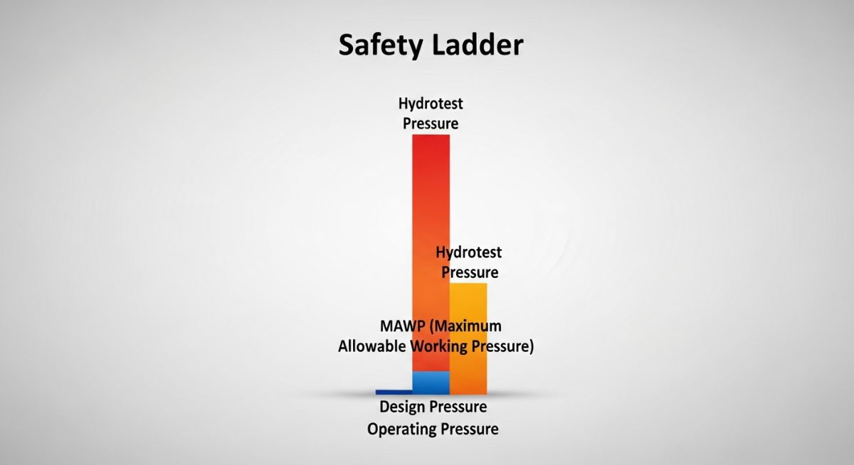 Engineering chart for Determination of Design Pressure and Design Temperature margins