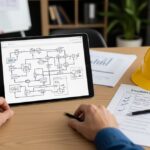Professional engineering workspace showing a Basis of Design document layout for a 2026 project.