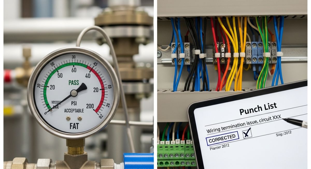 Real-world Factory Acceptance Test FAT results and punch list rectification