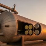 Industrial Flare Knockout Drum Sizing and installation in a refinery relief system.