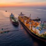 High-capacity offshore vessel illustrating FPSO Components and Working in deepwater fields.