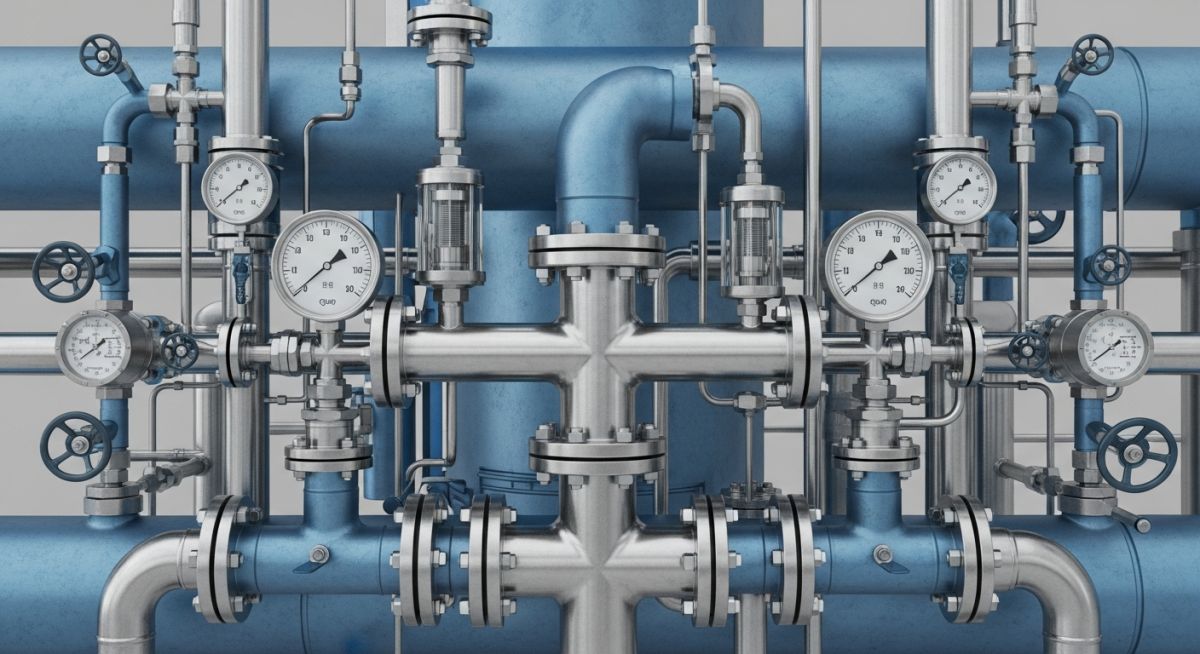 Professional engineering diagram for Hydraulic Calculation Guidelines in process piping systems.