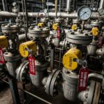 Industrial piping system showing Positive Isolation Philosophy with DBB valves.