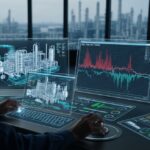 Advanced industrial Process Control monitoring system in a modern chemical plant.