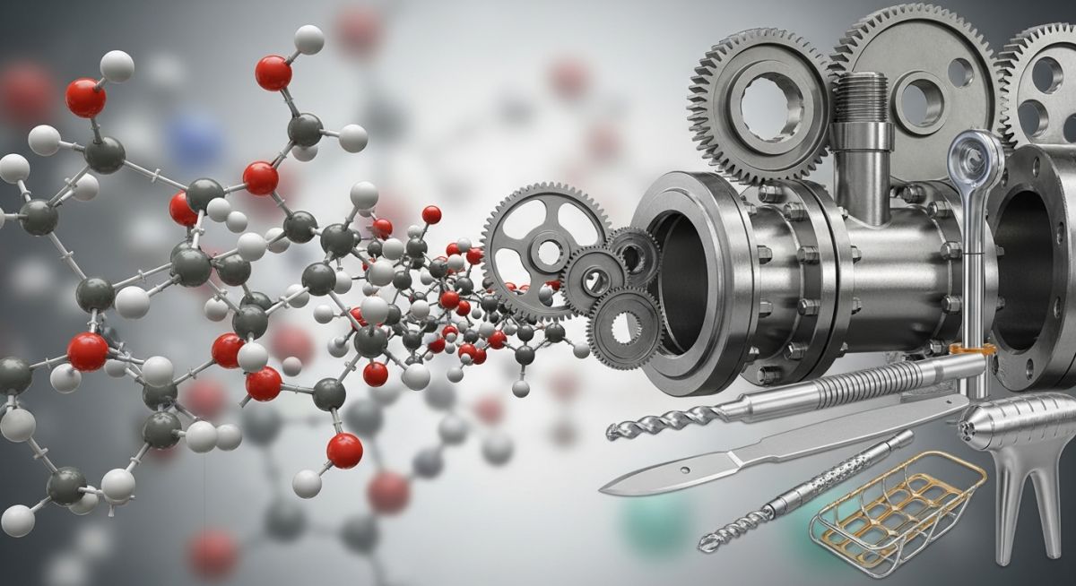 Engineering overview of various industrial Types of Polymers and molecular structures.