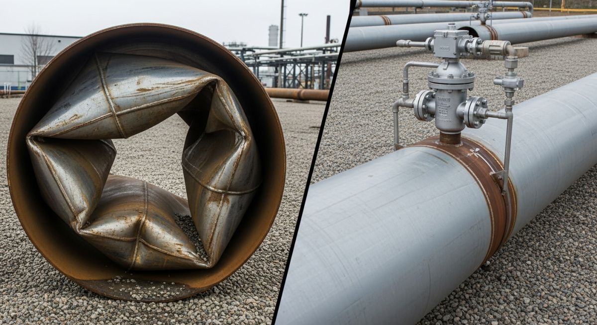 Pipeline vacuum collapse comparison vs protected Air Relief Valve system