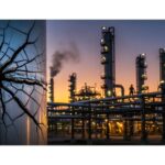 Macro view of Stress Corrosion Cracking (SCC) in industrial stainless steel piping.