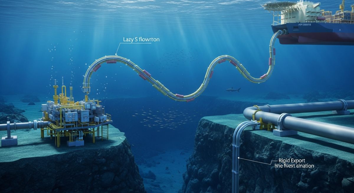 Subsea flowline installation visual showcasing the difference in Flowlines vs Pipelines offshore