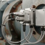 Industrial Vibration Sensor mounted on a high-speed motor for condition monitoring 2026.