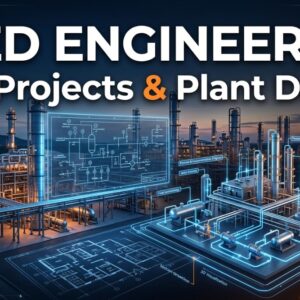 Front End Engineering Design FEED course for EPC projects showing piping engineering workflow, industrial plant design, project planning, and engineering process optimization