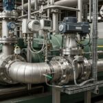 Anti-surge valve installed in compressor recycle line with flow loop