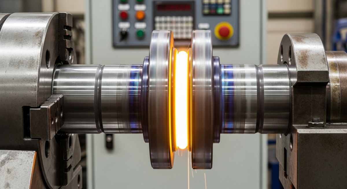 friction welding process shaft joining industrial example