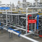 vents and drains in piping system high point vent low point drain industrial layout