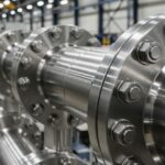Industrial Alloy 625 piping components in a manufacturing plant