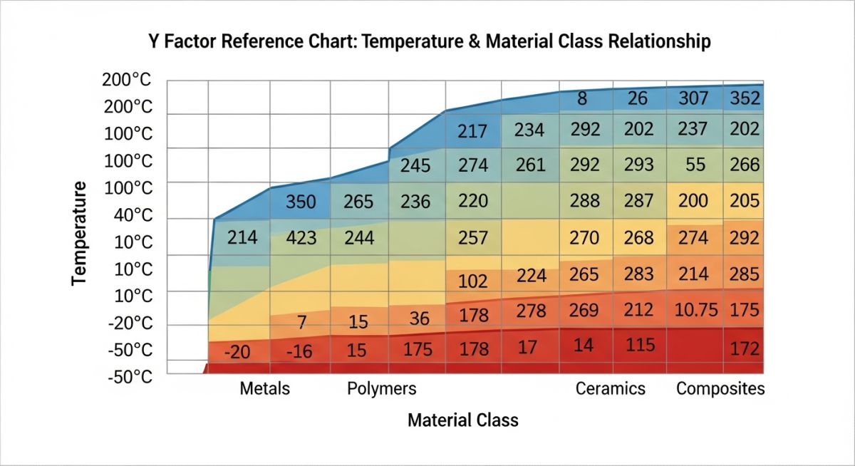 ASME B31.3 Y Factor Temperature Chart
