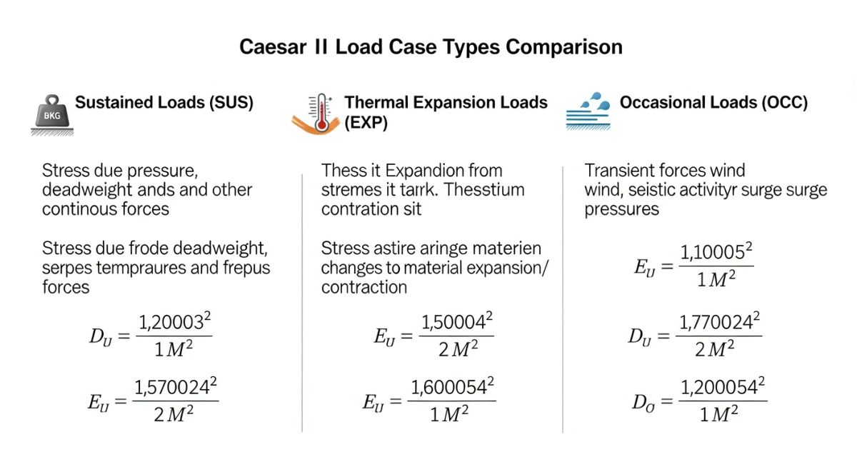 Caesar II Load Cases Comparison Chart