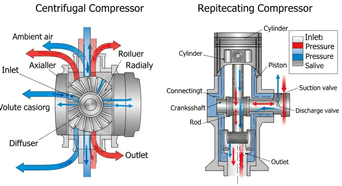 Compressor Working Principles Diagram