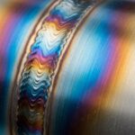 Heat Affected Zone HAZ welding pipe heat tint color bands industrial welding