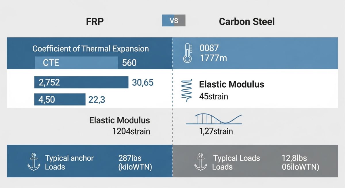 FRP vs Carbon Steel Thermal Properties Comparison