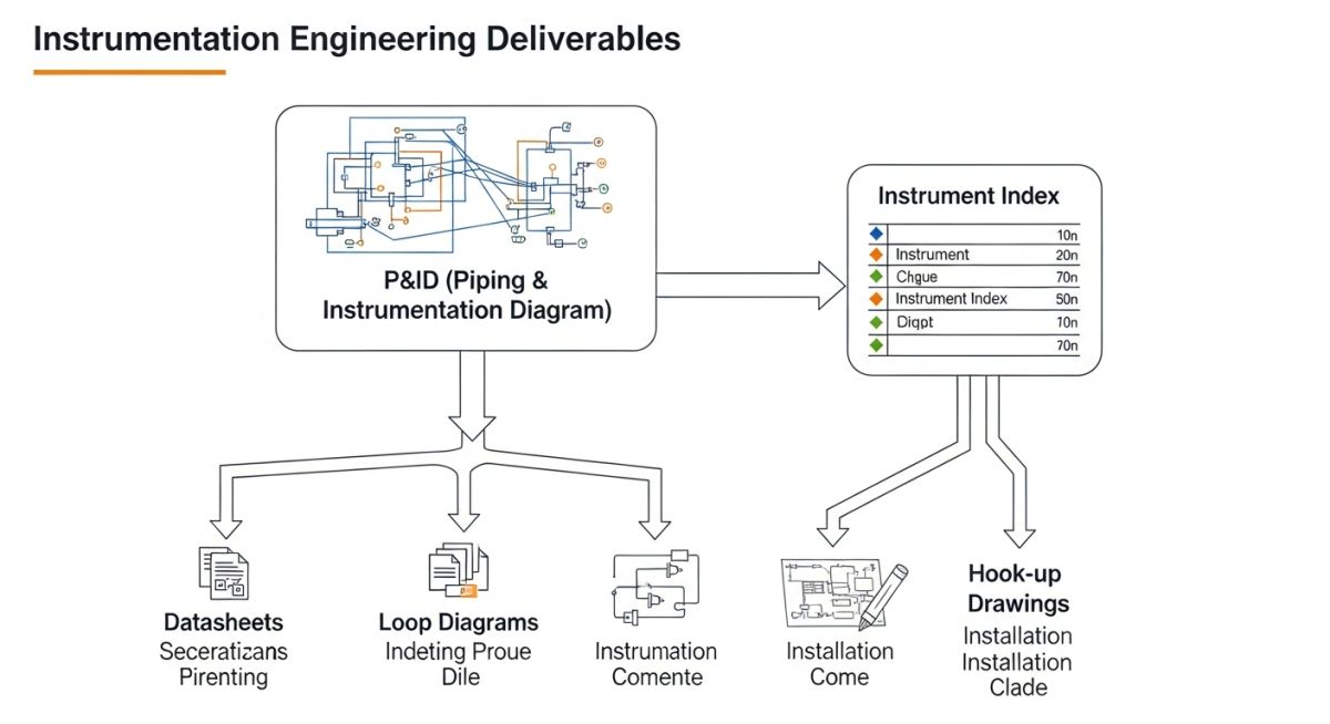 Instrumentation engineering deliverables flowchart