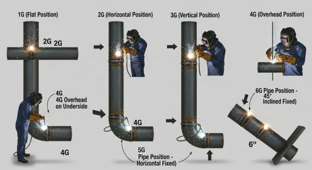 Welding Positions: Pipe Welding Positions Explained for Real Field ...