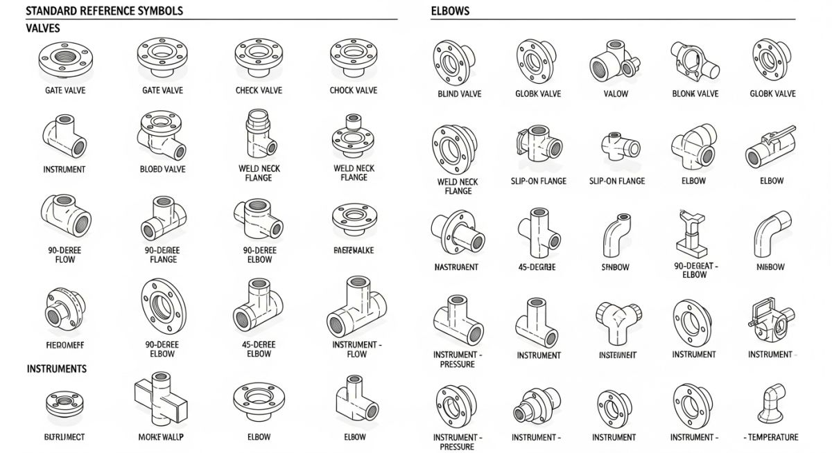 Piping Isometric Symbols Chart