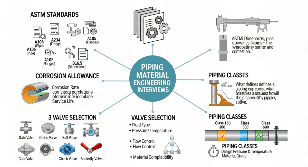 Piping Material Engineering Interview Core Topics