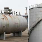 Pressure vessel vs storage tank visual comparison industrial equipment