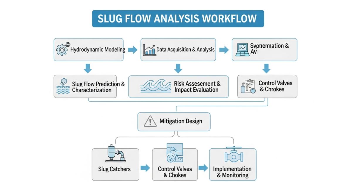 Slug flow analysis and prevention flowchart